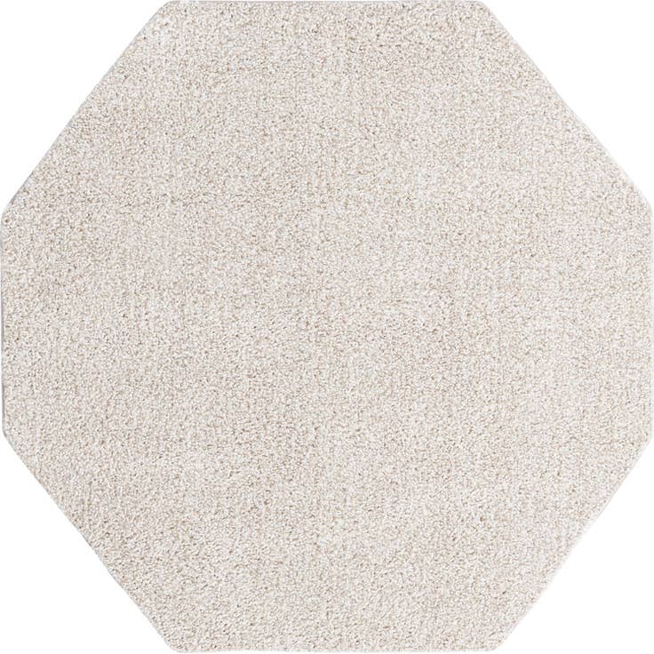Detail image of 5' x 5' Solid Frieze Octagon Rug