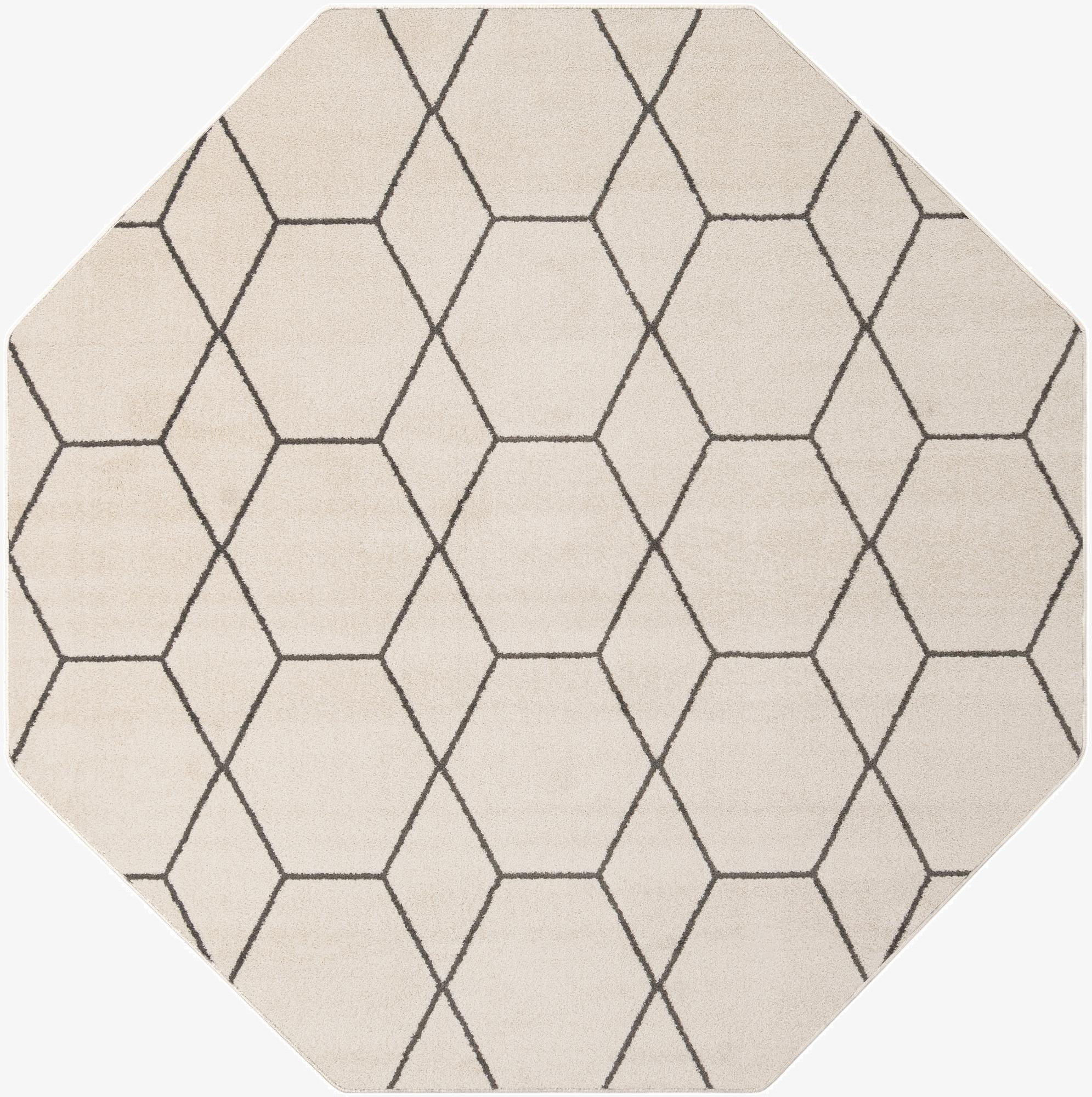 7' 10 x 7' 10 Trellis Frieze Octagon Rug