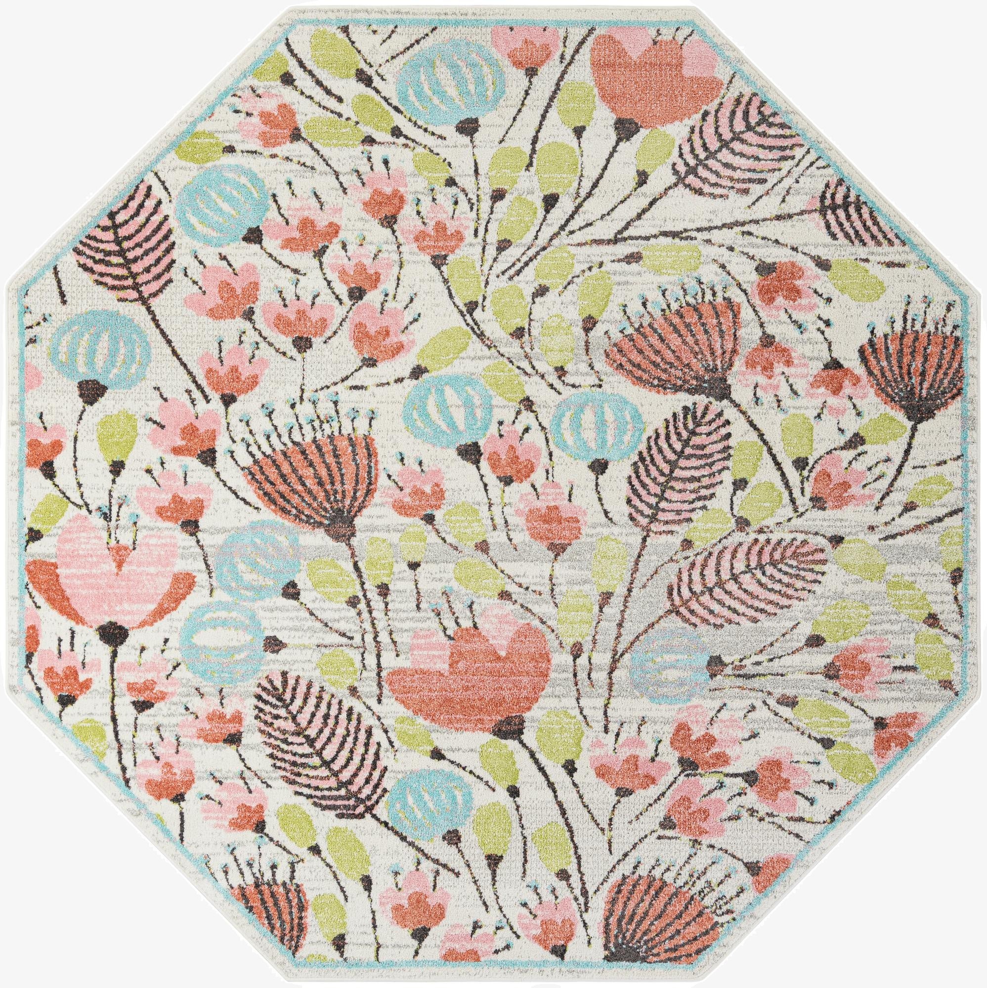 7' 10 x 7' 10 Whimsy Kids Octagon Rug