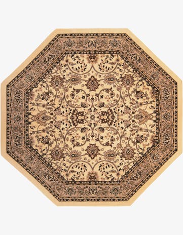 Ivory Yasmin Octagon Rug