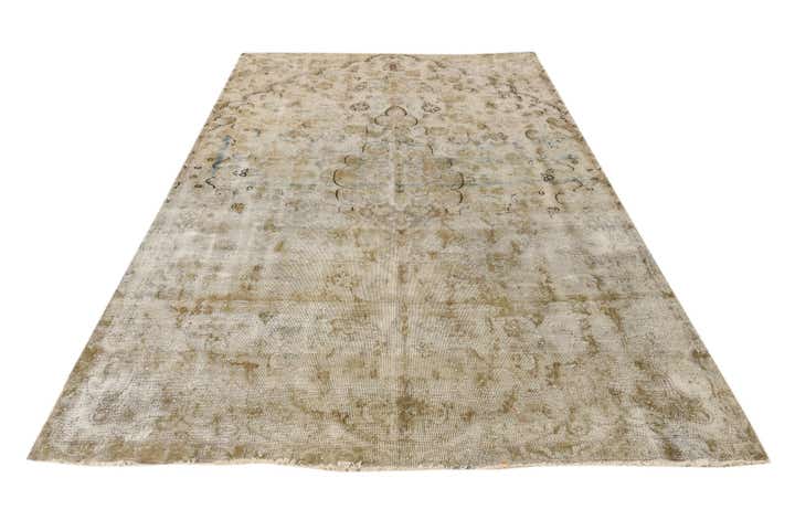 6' 1 x 10' 3 Hand Knotted Ultra Vintage Persian Wool Rug