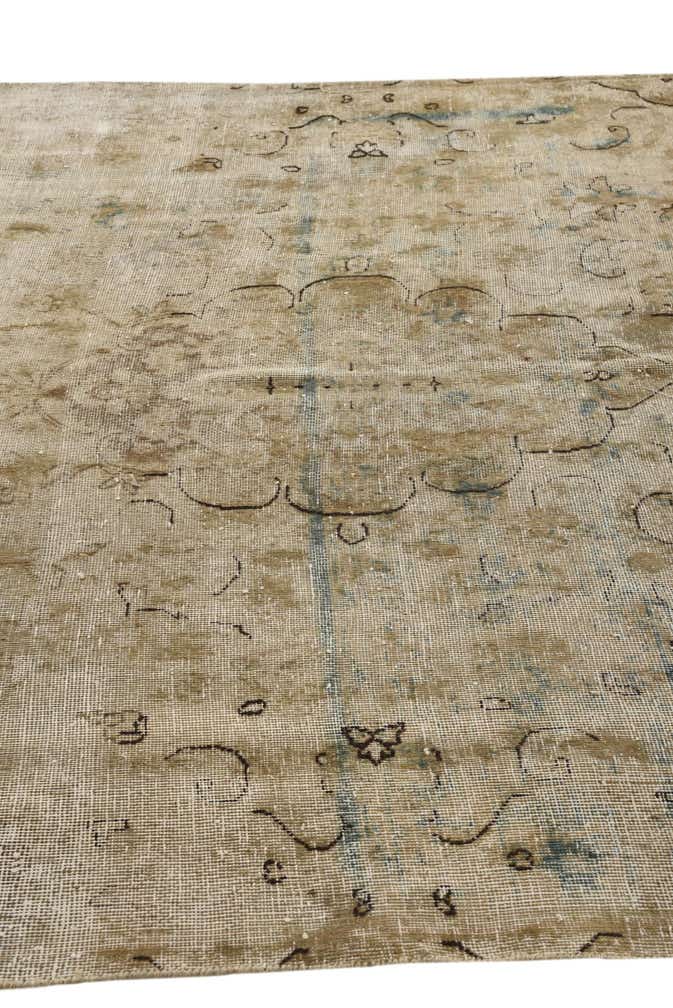 6' 1 x 10' 3 Hand Knotted Ultra Vintage Persian Wool Rug