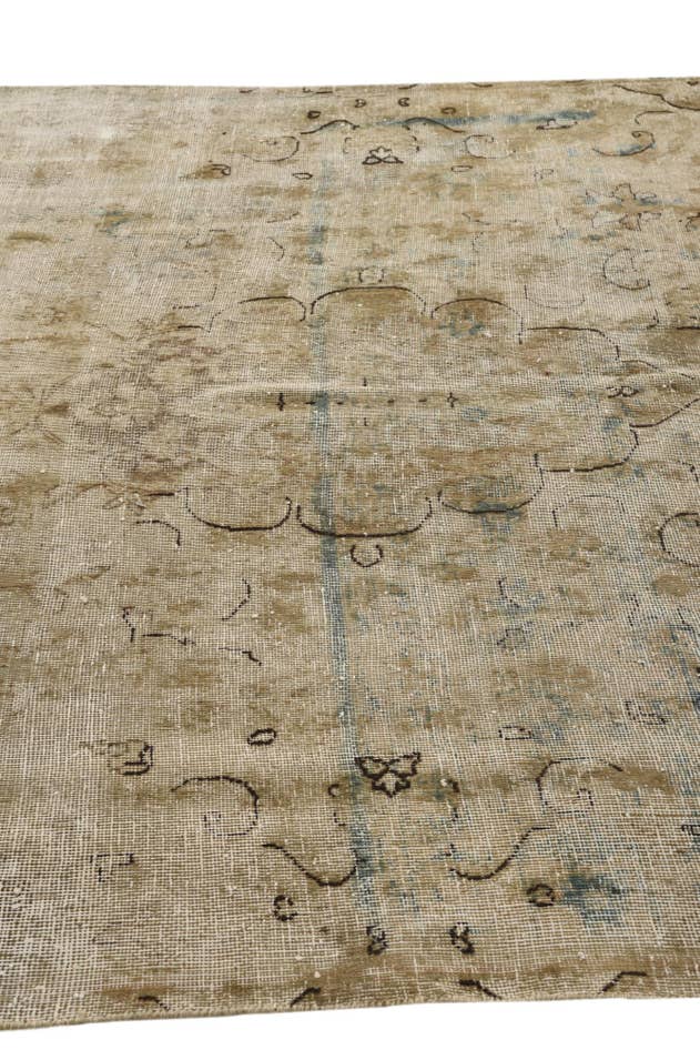 Detail image of 6' 1 x 10' 3 Hand Knotted Ultra Vintage Persian Wool Rug