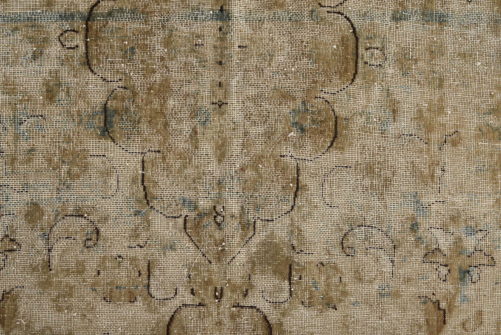 6' 1 x 10' 3 Hand Knotted Ultra Vintage Persian Wool Rug