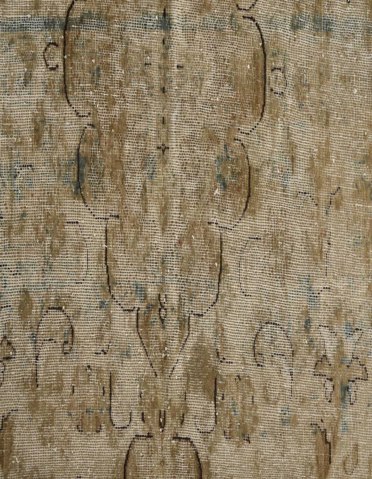 Detail image of 6' 1 x 10' 3  Hand Knotted Ultra Vintage Persian Wool Rug