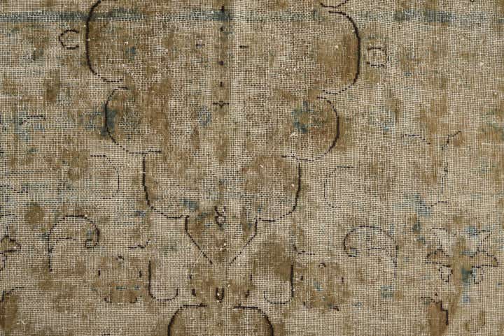 6' 1 x 10' 3 Hand Knotted Ultra Vintage Persian Wool Rug