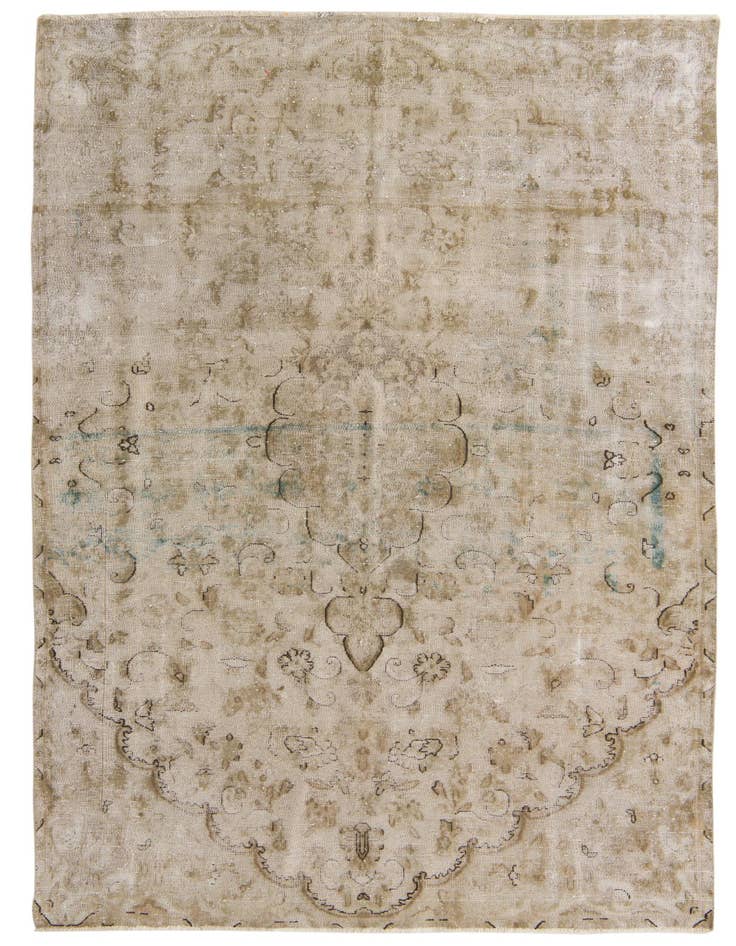 Detail image of 6' 1 x 10' 3 Hand Knotted Ultra Vintage Persian Wool Rug