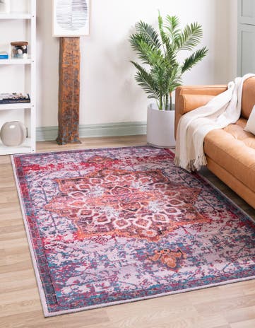 5' 3 x 8' Washable Francesca Rug