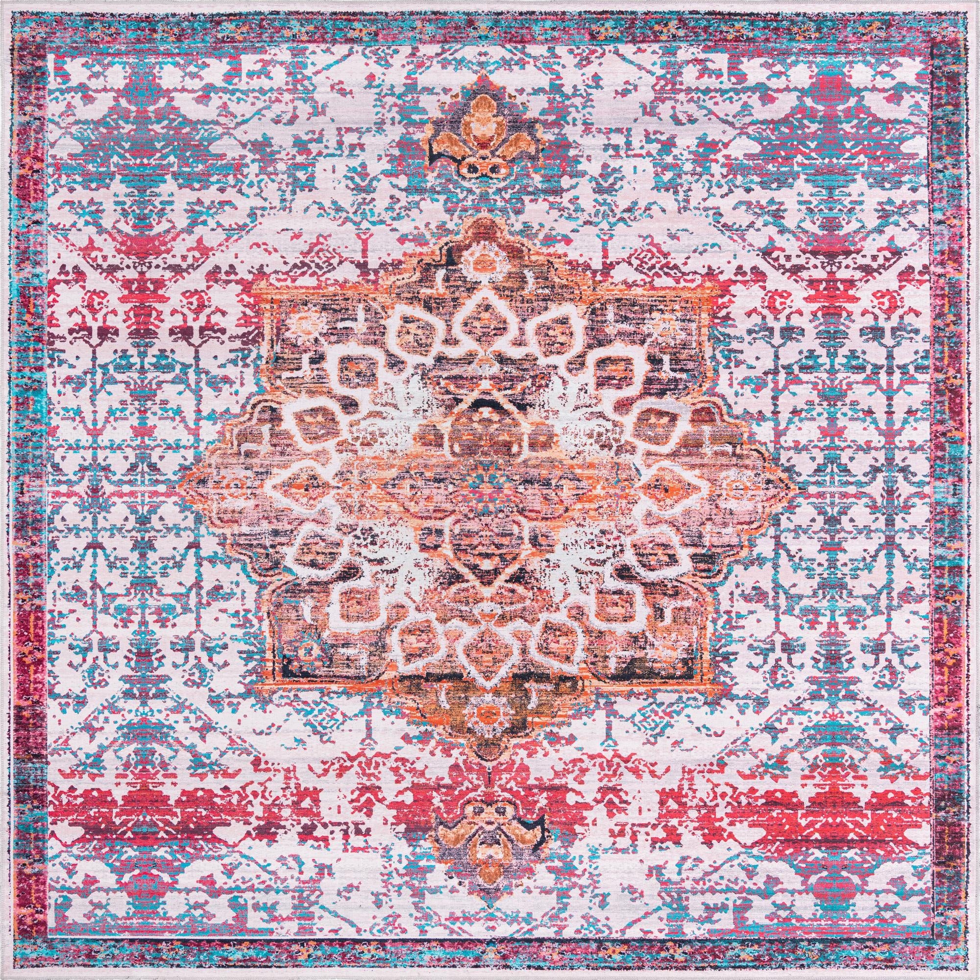 10' 6 x 10' 6 Washable Francesca Square Rug