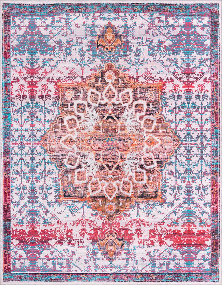Detail image of 10' 6 x 10' 6 Washable Renaissance Square Rug
