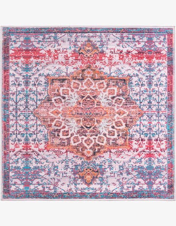 7' 10 x 7' 10 Washable Renaissance Square Rug