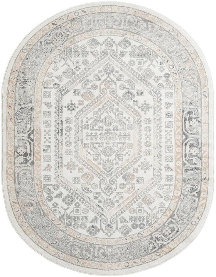 Detail image of 6' 1 x 9' Aurelia Oval Rug