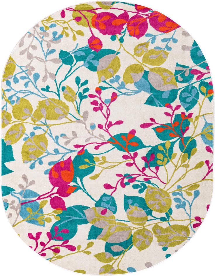 Detail image of 4' x 6' Azalea Oval Rug