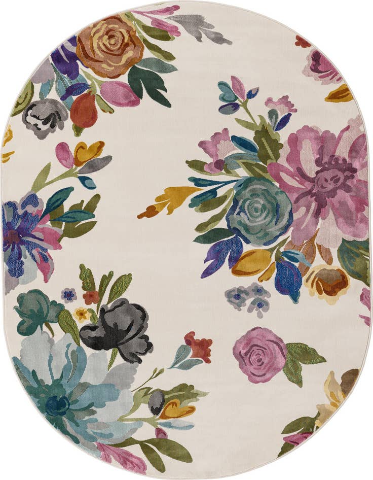 Detail image of 5' 3 x 7' 10 Blossom Oval Rug