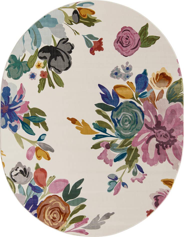 Detail image of 7' 10 x 10' Blossom Oval Rug