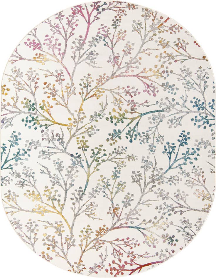 Detail image of 4' x 6' Blossom Oval Rug