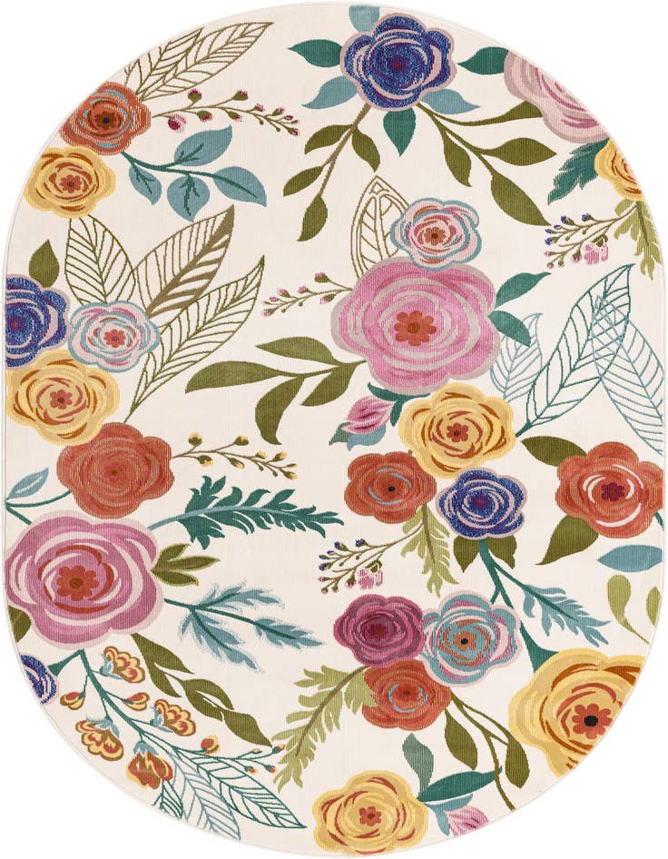 Detail image of 5' 3 x 7' 10 Blossom Oval Rug
