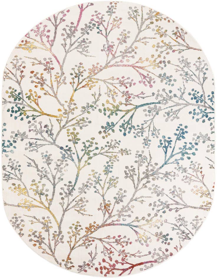 Detail image of 6' x 9' Blossom Oval Rug