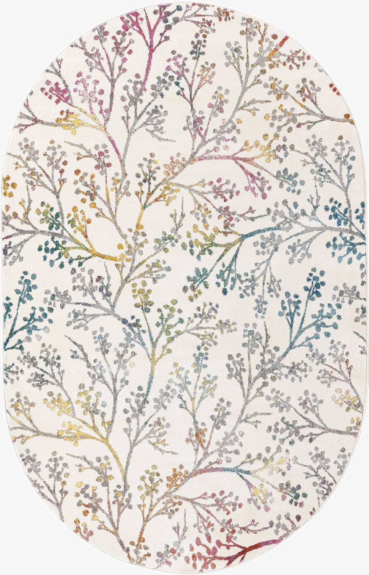 5' 3 x 7' 10 Blossom Oval Rug