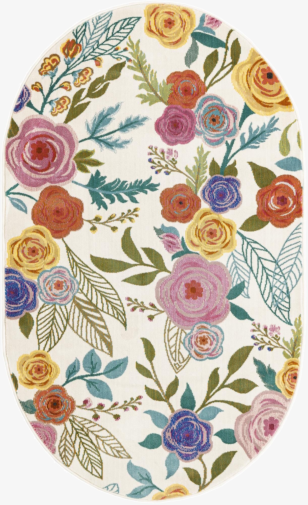 3' 3 x 5' 3 Blossom Oval Rug