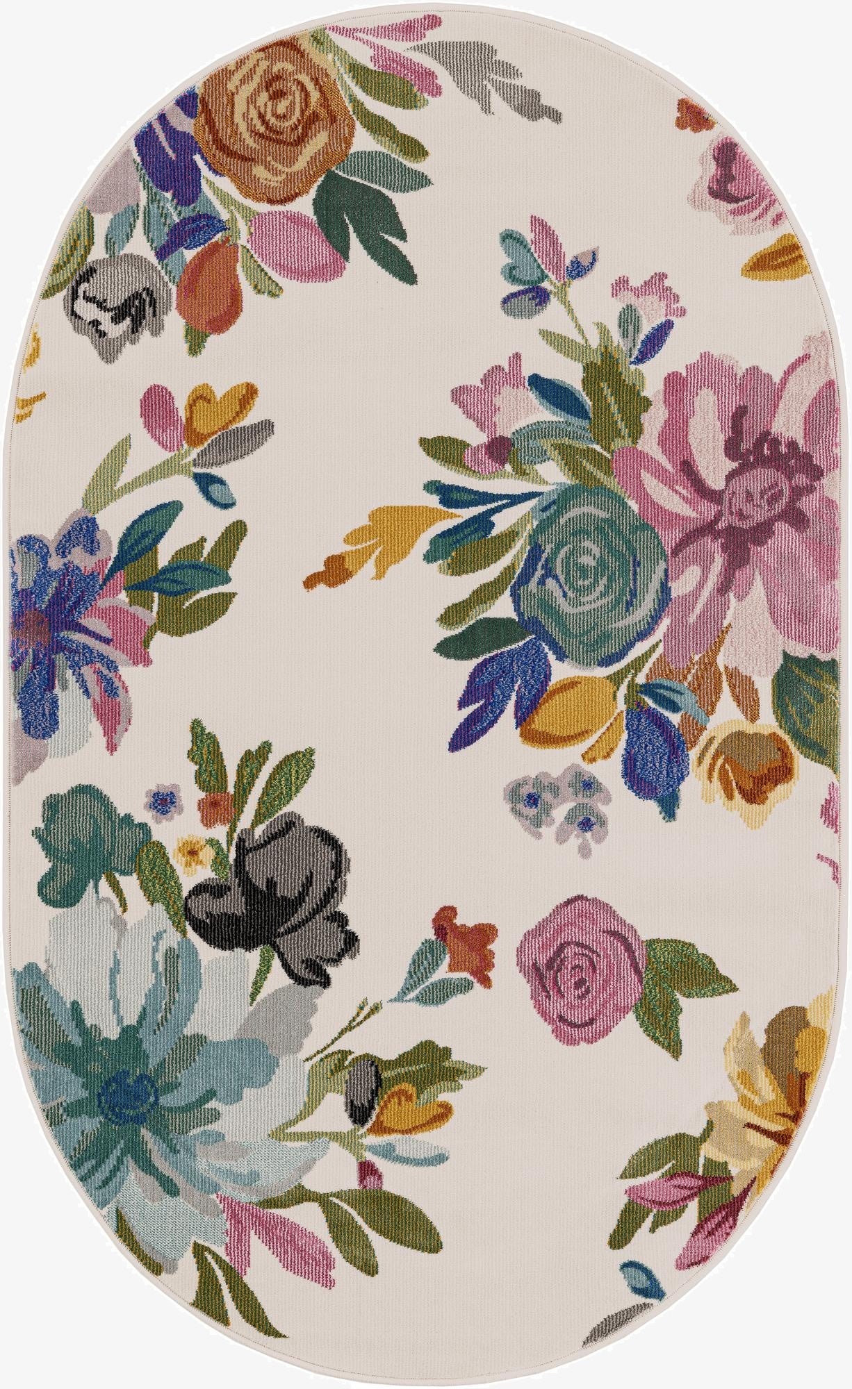 3' 3 x 5' 3 Blossom Oval Rug