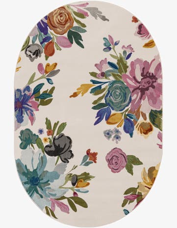 6' 1 x 9' Blossom Oval Rug