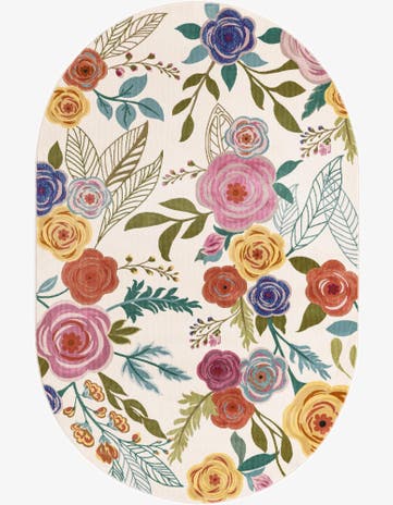 6' x 9' Blossom Oval Rug
