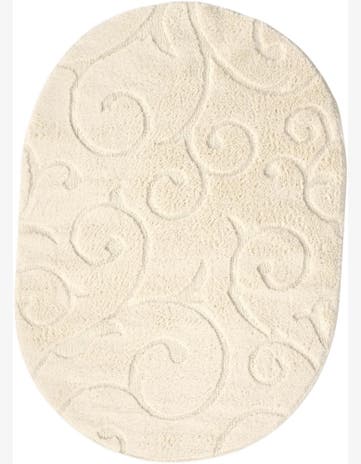 5' x 7' Botanical Shag Oval Rug