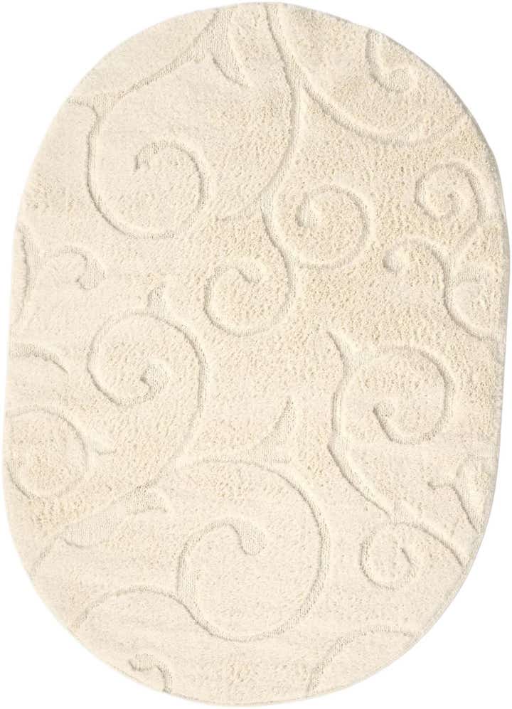 5' x 7' Botanical Shag Oval Rug