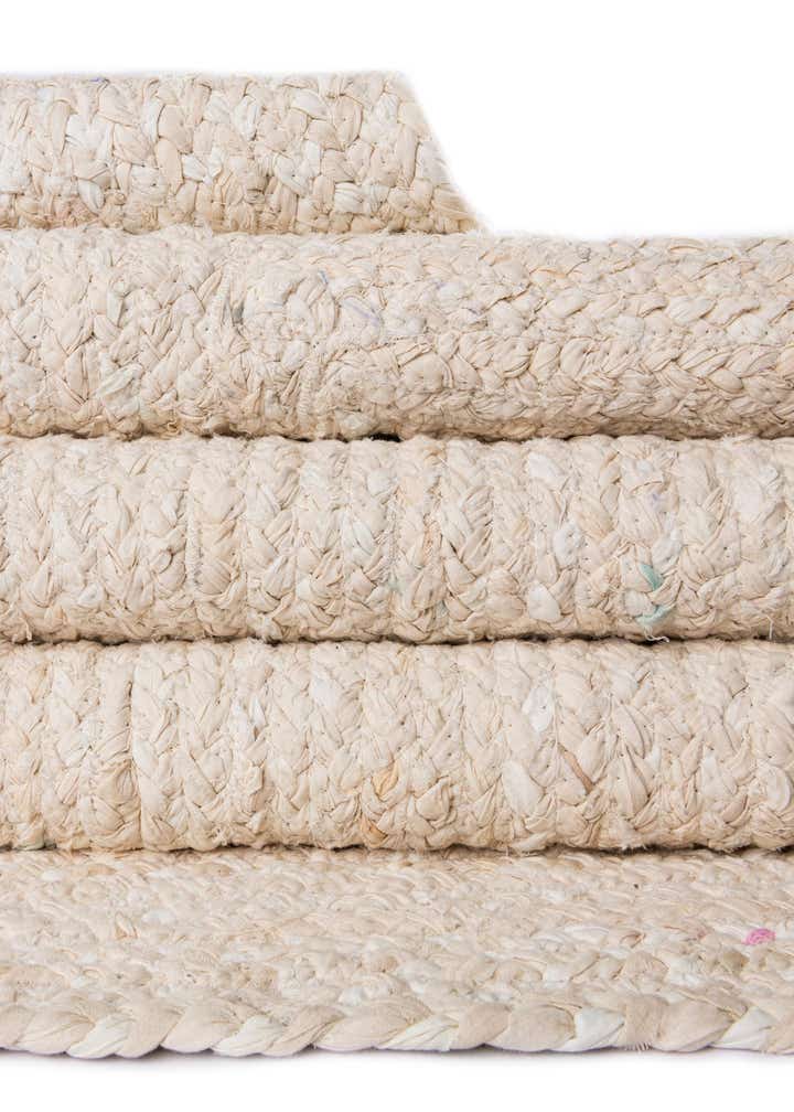 3' 3 x 5' 1 Handmade Braided Chindi Oval Rug