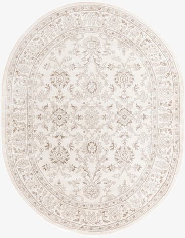Ivory Charlotte Oval Rug