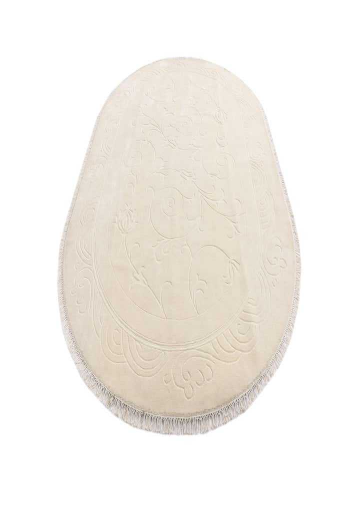 6' 6 x 9' 8 Hand Knotted Darya Wool Oval Rug