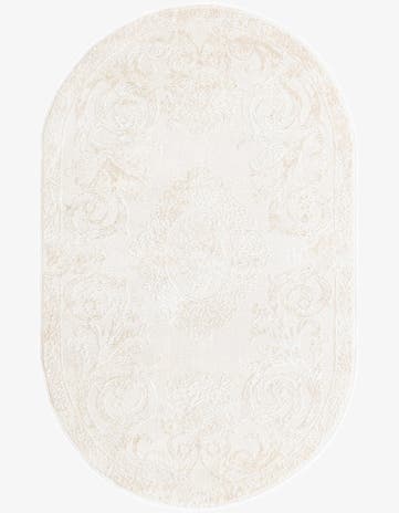 Ivory Finsbury Oval Rug
