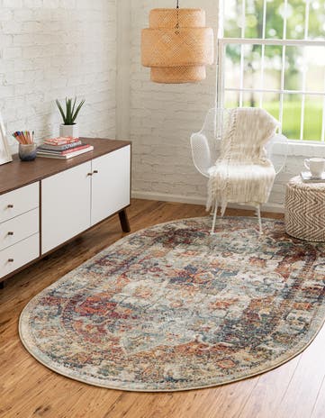 Ivory Isabella Oval Rug