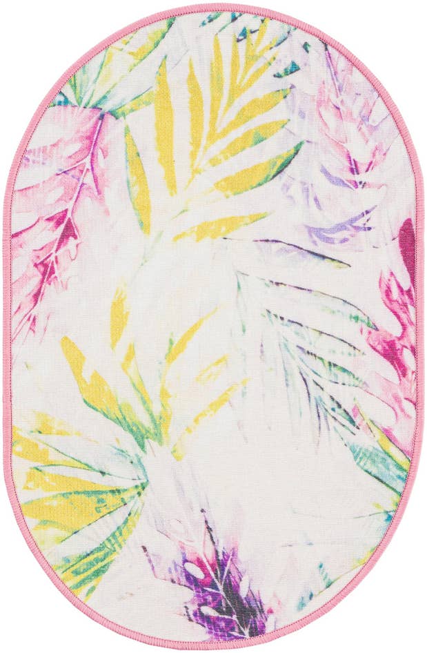 Detail image of 2' x 3' 1 Easy-Clean Jill Zarin Caribbean Indoor / Outdoor Oval Rug