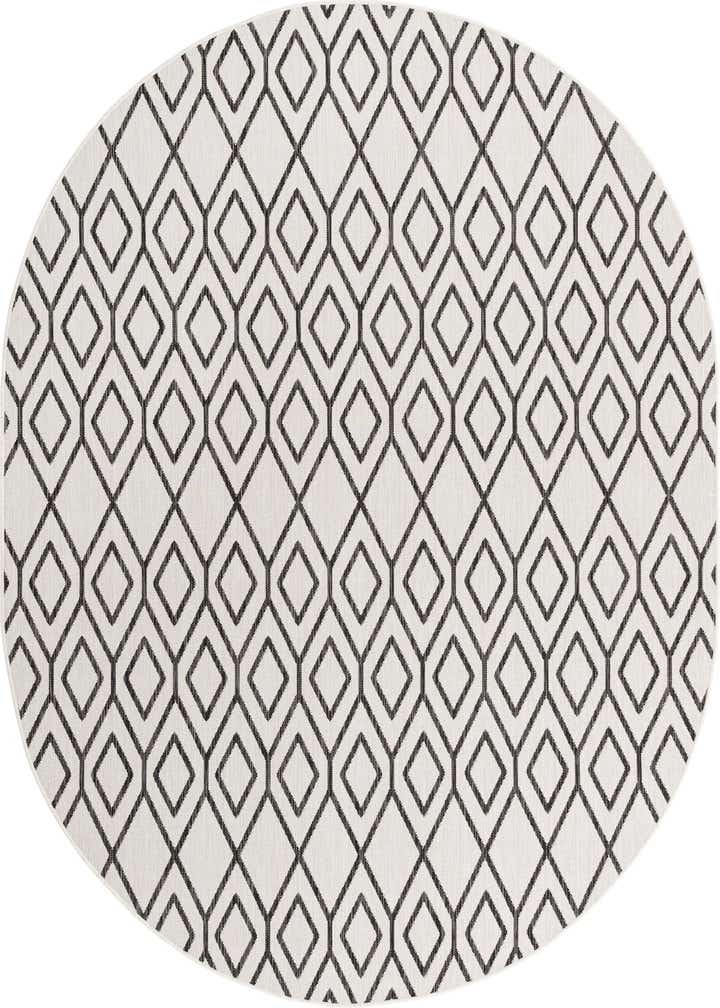 7' 10 x 10' Easy-Clean Jill Zarin Turks and Caicos Indoor / Outdoor Oval Rug