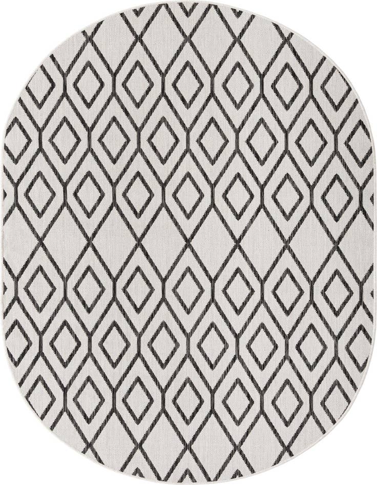 Detail image of 5' 3 x 8' Easy-Clean Jill Zarin Turks and Caicos Indoor / Outdoor Oval Rug