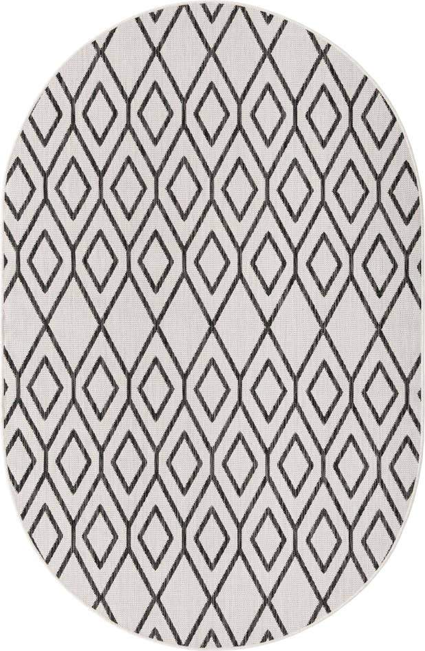 Detail image of 5' 3 x 8' Easy-Clean Jill Zarin Turks and Caicos Indoor / Outdoor Oval Rug