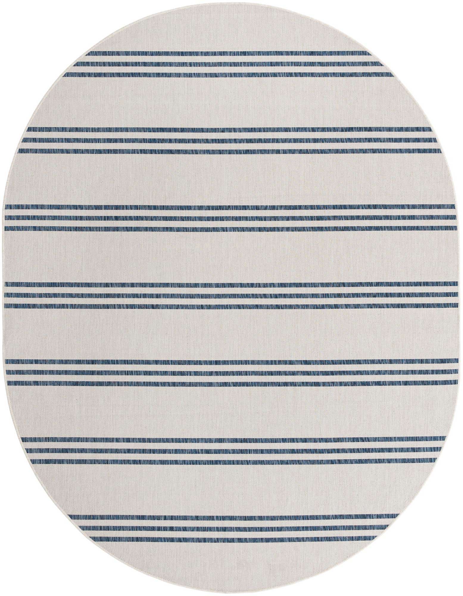 7' 10 x 10' Easy-Clean Jill Zarin Anguilla Indoor / Outdoor Oval Rug