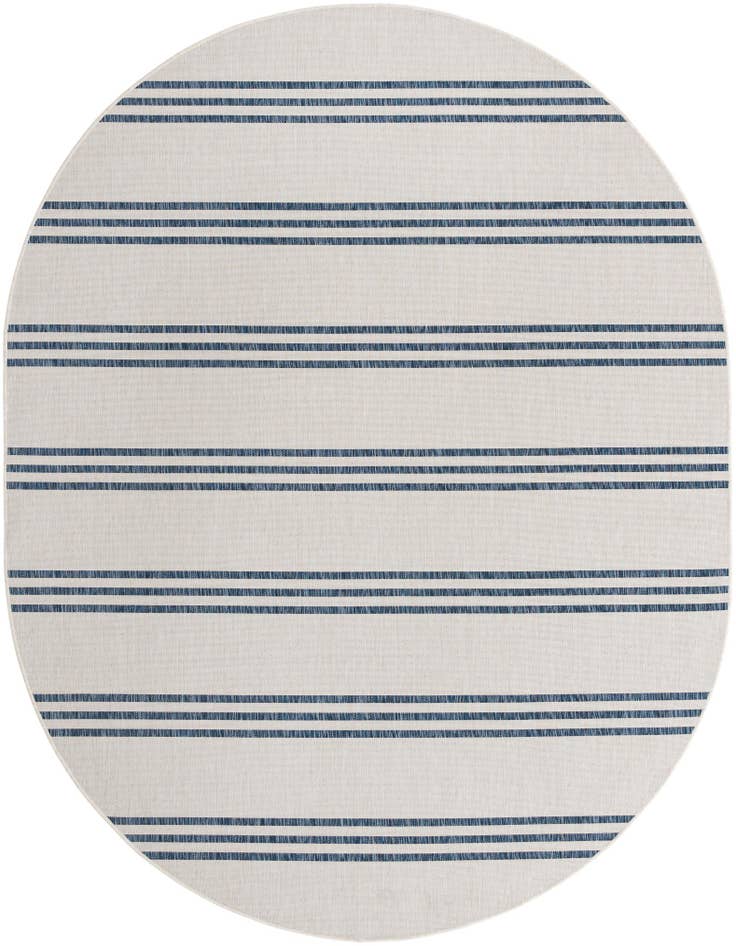 Detail image of 7' 10 x 10' Easy-Clean Jill Zarin Anguilla Indoor / Outdoor Oval Rug