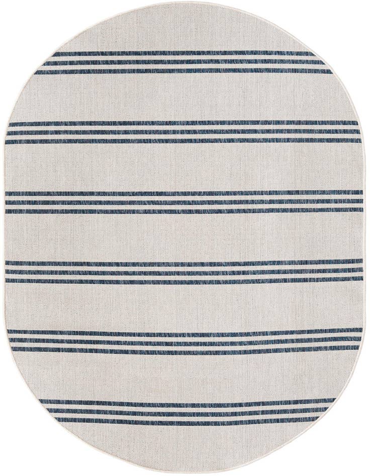 Detail image of 5' 3 x 8' Easy-Clean Jill Zarin Anguilla Indoor / Outdoor Oval Rug