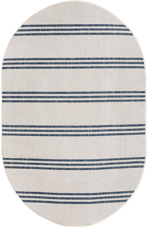 Detail image of 5' 3 x 8' Easy-Clean Jill Zarin Anguilla Indoor / Outdoor Oval Rug