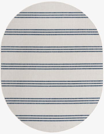 7' 10 x 10' Easy-Clean Jill Zarin Anguilla Indoor / Outdoor Oval Rug