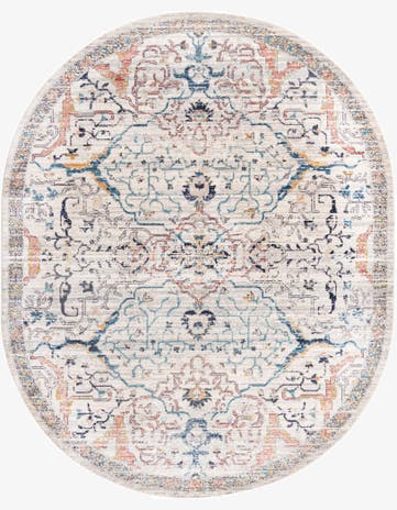 Ivory Lola Oval Rug