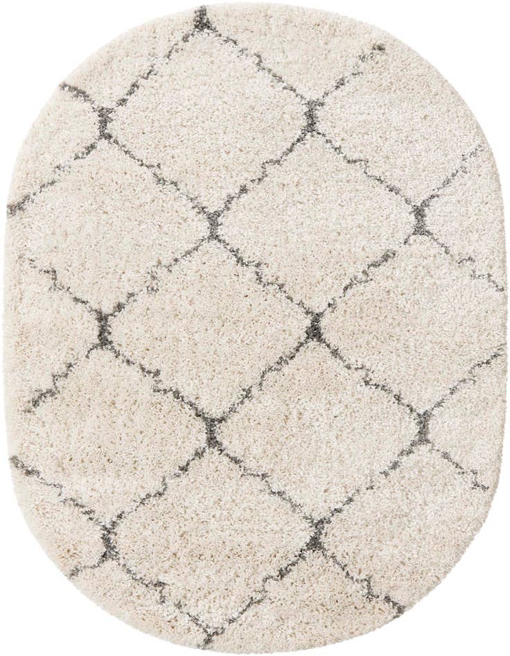 Detail image of 4' x 6' Marrakesh Shag Oval Rug