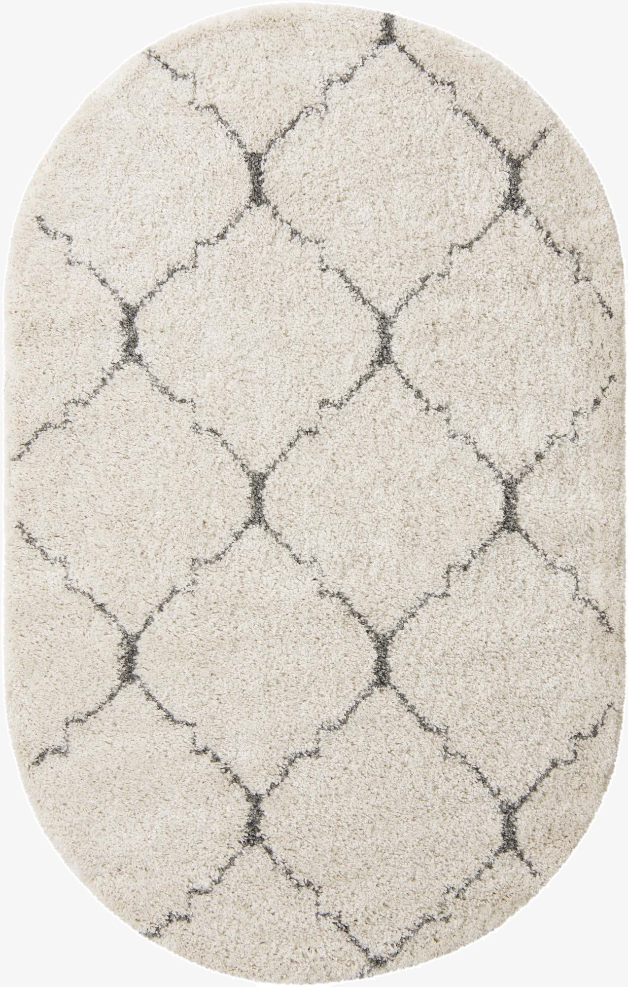 5' 3 x 8' Marrakesh Shag Oval Rug