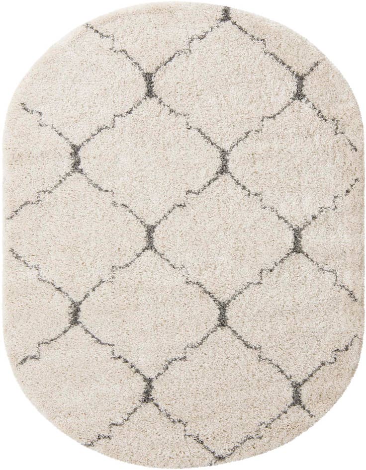 Detail image of 5' 3 x 8' Moroccan Shag Oval Rug