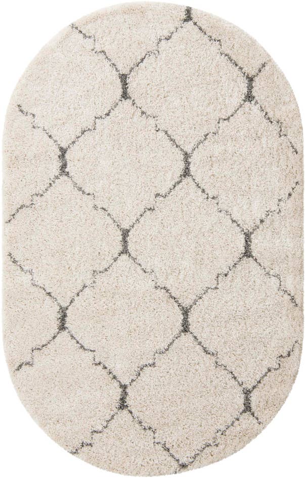 Detail image of 5' 3 x 8' Moroccan Shag Oval Rug