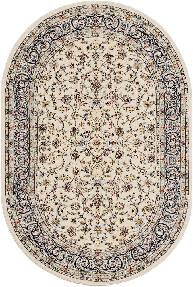 4' x 6' Nain Design Oval Rug
