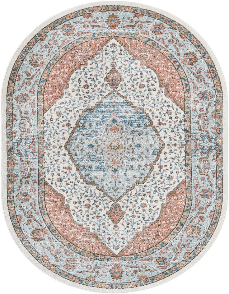 Detail image of 6' 1 x 9' Nyla Oval Rug